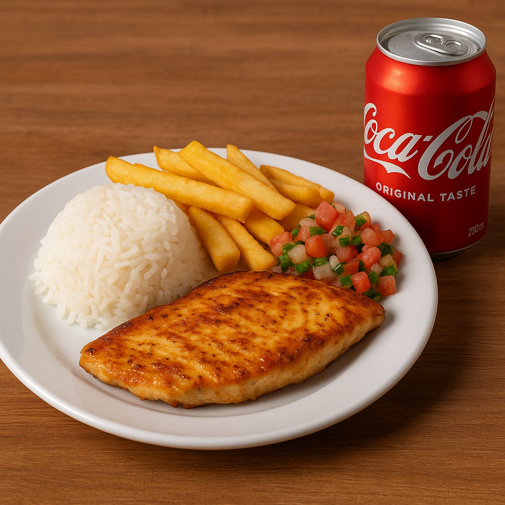 Combo Marmitex File de Frango + Coca Lata